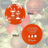 personalized ceramic Christmas ornament for christmas wind chime